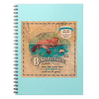Martinez Beaver Festival Water West Map notebook Notitieboek