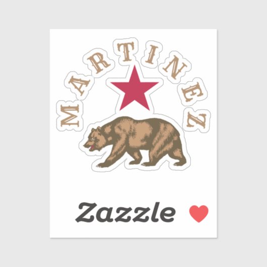 Martinez, California Classic Round Sticker (Vel)