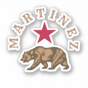Martinez, California Klassieke Ronde Sticker