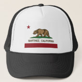 martinez california staatsvlag trucker pet (Voorkant)