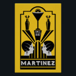 Martinez Cocktail Art Deco Perfect Poster<br><div class="desc">Martinez Cocktail Art Deco. © Copyright VERHEFFEN | Alleen HGI-winkels. Alle rechten voorbehouden. Origineel professioneel kunstwerk. Groot als muurdecor, bardecor of als gift.</div>