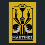 Martinez Cocktail Art Deco Perfect Poster<br><div class="desc">Martinez Cocktail Art Deco. © Copyright VERHEFFEN | Alleen HGI-winkels. Alle rechten voorbehouden. Origineel professioneel kunstwerk. Groot als muurdecor,  bardecor of als gift.</div>