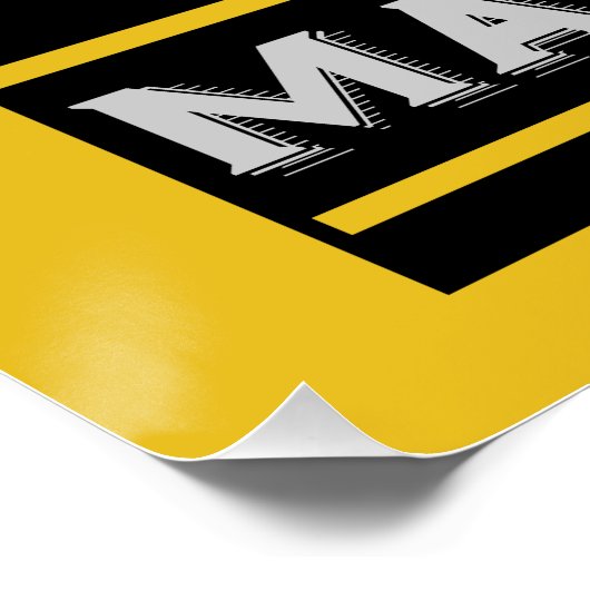 Martinez Cocktail Art Deco Perfect Poster (Hoek)