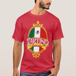Martinez Familie Mexico Vlag T-shirt