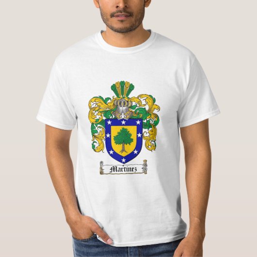 Martinez Family Crest - Martinez Coat of Arms T-shirt (Voorkant)