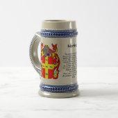 Martinez Family Crest Stein Bierpul (Voorkant links)