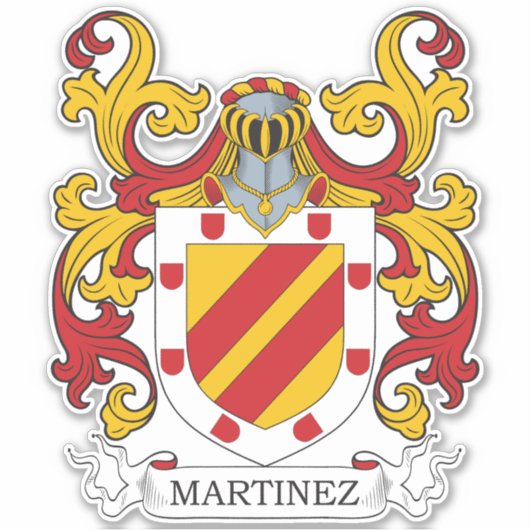 Martinez Family Crest Sticker (Voorkant)