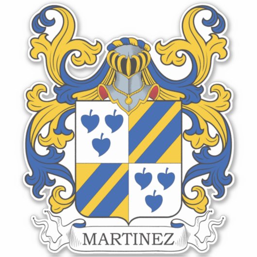 Martinez Family Crest Sticker (Voorkant)