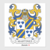 Martinez Family Crest Sticker (Vel)