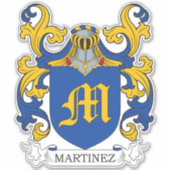 Martinez Family Crest Sticker (Voorkant)