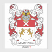 Martinez Family Crest Sticker (Vel)