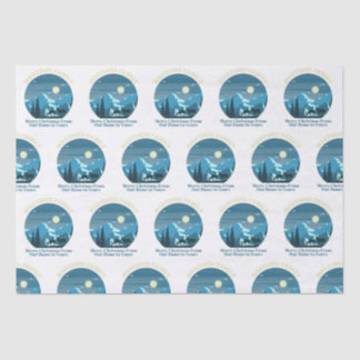 Martinez Family Merry Kerstmis van Ons huis Tissuepapier