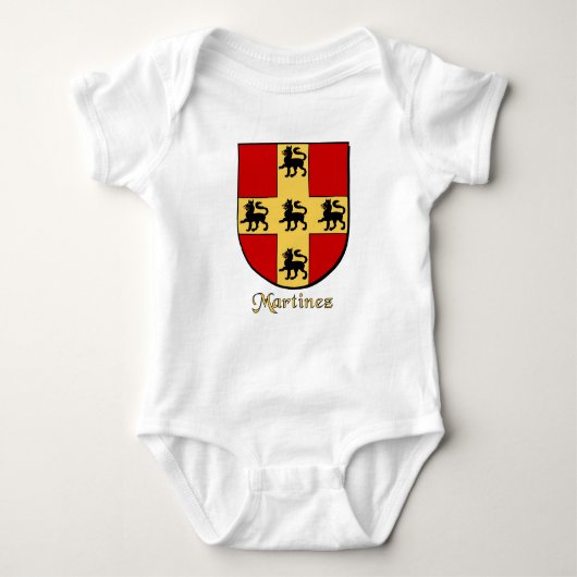 Martinez Family Shield Baby Creeper Romper (Voorkant)