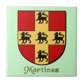 Martinez Family Shield Tegeltje (Voorkant)