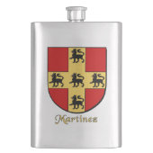 Martinez Heraldic Shield Heupfles (Voorkant)
