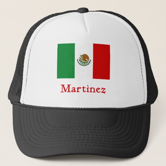 Martinez Mexicaanse vlag Trucker Pet (Voorkant)