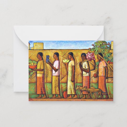 Martinez - Op weg naar de markt Notitiekaartje (Voorkant)