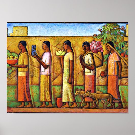 Martinez - Op weg naar de markt Poster (Voorkant)