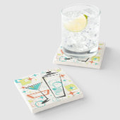 Martini A Go-Go Stenen Onderzetter (Zijkant)