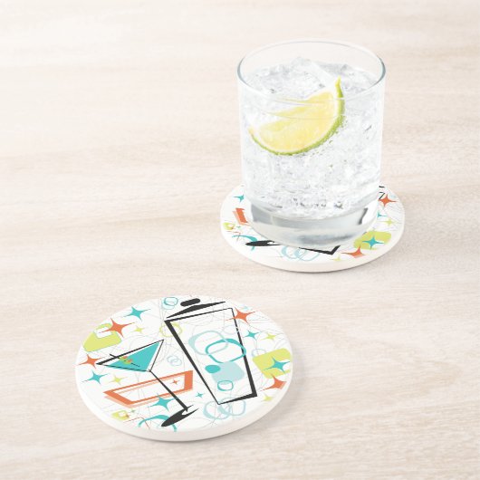 Martini A Go! Zandsteen Onderzetter (Zijkant)