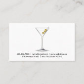 Martini | Achtergrond hout Visitekaartje (Achterkant)