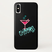 Martini - Alcohol Drink Pop Art, Roze & Turquoise Case-Mate iPhone Case (Achterkant)