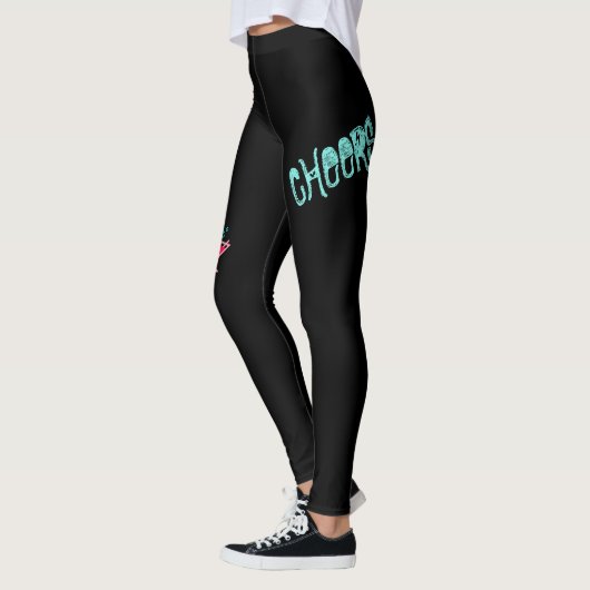 Martini - Alcohol Drink Pop Art, Roze & Turquoise Leggings (Links)