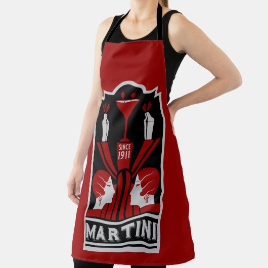 Martini Art Deco Schort (Insitu)