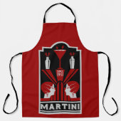Martini Art Deco Schort (Voorkant)