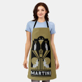 Martini Art Deco Schort (Gedragen)