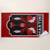Martini Art Deco Strandlaken (Voorkant)