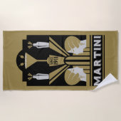 Martini Art Deco Strandlaken (Voorkant)