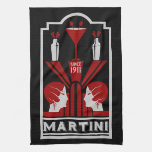  Martini Art Deco Theedoek
