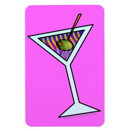MARTINI ART FLEXIBLE MAGNET MAGNEET (Verticaal)