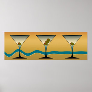 Martini Art Poster