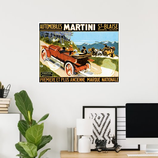 Martini Automobiles Poster (Thuiskantoor)