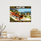 Martini Automobiles Poster (Keuken)