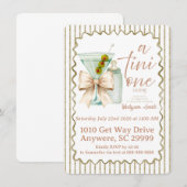 Martini Baby Shower Kaart (Voorkant / Achterkant)