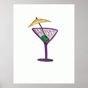 Martini Bachelorette/bachelorette Party giften Poster