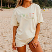 Martini Bachelorette Beach Hoesje-up of slaap T-shirt