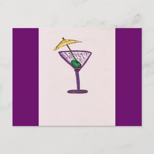 Martini Bachelorette Briefkaart (Voorkant)
