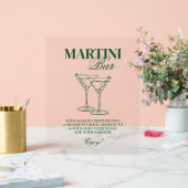 Martini Bar Bachelorette weekend Acryl Bord (Huwelijk)