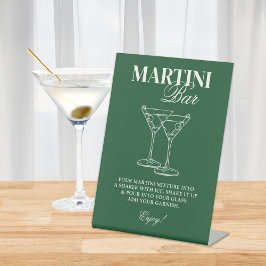 Martini Bar Bachelorette weekend Reclamebord Met Voetstuk
