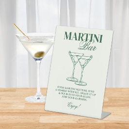 Martini Bar Bachelorette weekend Reclamebord Met Voetstuk