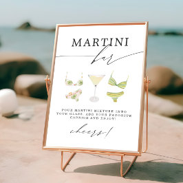 Martini Bar | Martinis & Bikinis Vrijgezellenfeest Poster