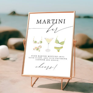 Martini Bar   Martinis & Bikinis Vrijgezellenfeest Poster