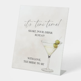Martini Bar Signature Drink Bar Reclamebord Met Voetstuk