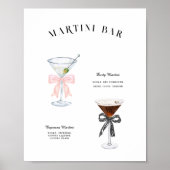 Martini Bar | Verjaardags Signature Drank Poster (Voorkant)