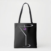 Martini Bartender Bag - Martini Glass Bartending Tote Bag (Voorkant)