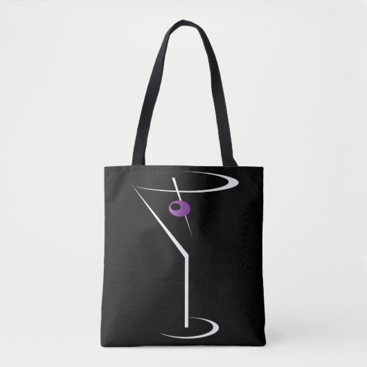 Martini Bartender Bag - Martini Glass Bartending Tote Bag (Voorkant)